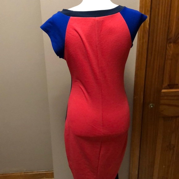 BEWARE | COLORBLOCK BODYCON DRESS | L - Picture 3 of 7